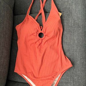 Kona Sol cinnamon (burnt orange) one piece swim suit NWT